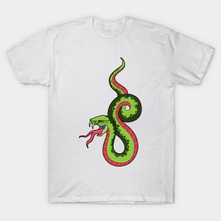 Snake with red Tongue T-Shirt